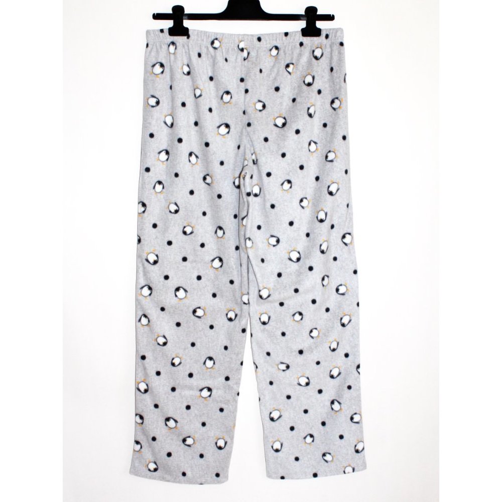 Sonoma Fuzzy Long Sleeve Penguin Print Two-Piece Pajama Set - Picture 4 of 16
